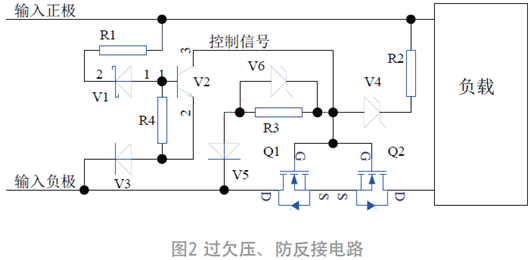 過欠壓、防反接電路