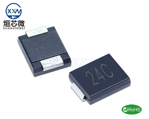 1.5SMC24CA參數,TVS二極管1.5SMC24CA瞬態(tài)抑制二極管